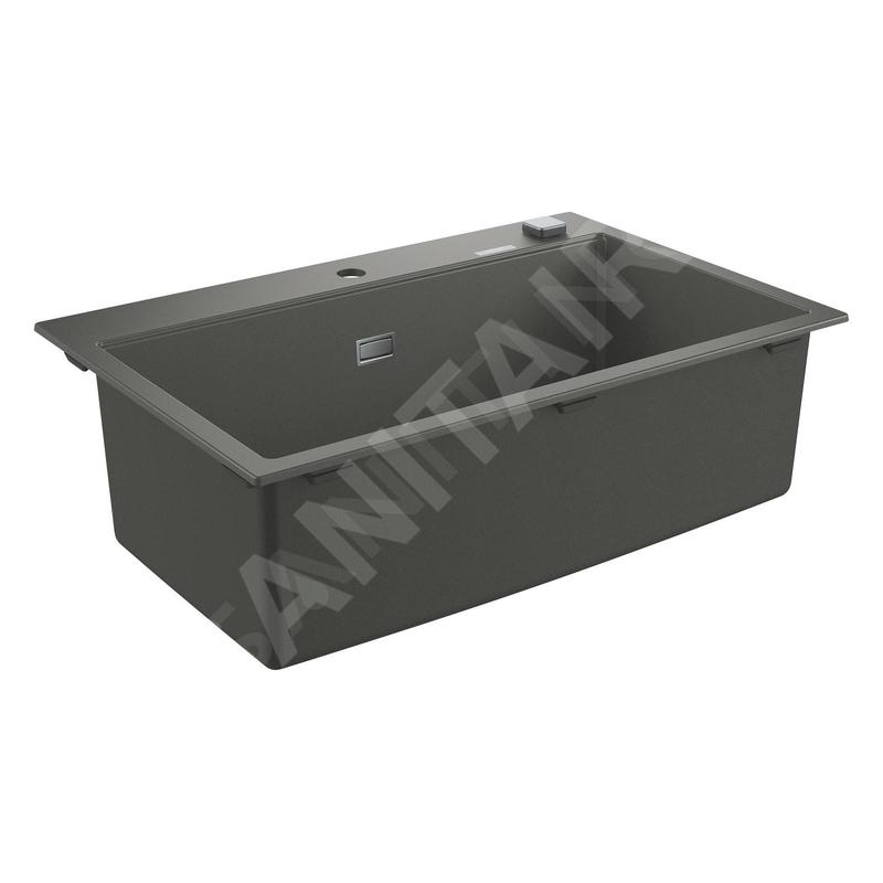 Grohe Éviers - Évier composite K700 avec garniture de vidage automatique, 780x510 mm, grise granite 31652AT0