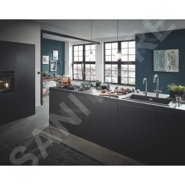 Grohe Éviers - Évier composite K700 avec garniture de vidage automatique, 780x510 mm, grise granite 31652AT0
