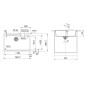 Franke Urban - Évier en fragranit UBG 610-78, 78x50 cm, blanc arctique 114.0700.091 Franke Urban - Évier en fragranit UBG 610-78, 78x50 cm, blanc arctique 114.0700.091