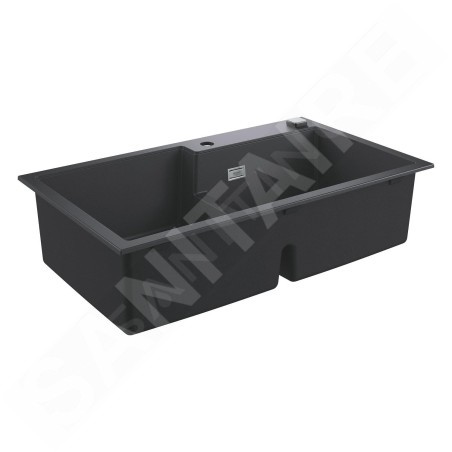 Grohe Éviers - Évier composite K500 avec garniture de vidage automatique, 860x500 mm, noir granite 31649AP0