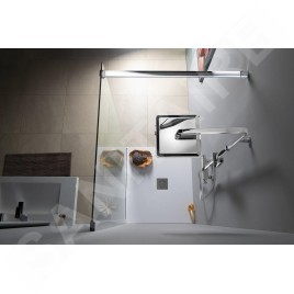 Polysan Modular Shower - Support à MS perpendiculaire, 1200 mm, chrome MSBR1