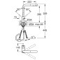 Grohe Minta - Mitigeur d'évier avec douchette extractible, Cool Sunrise brossé 30274GN0