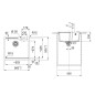 Franke Urban - Évier en fragranit UBG 610-56, 56x50 cm, onyx 114.0700.067 Franke Urban - Évier en fragranit UBG 610-56, 56x50 cm, onyx 114.0700.067