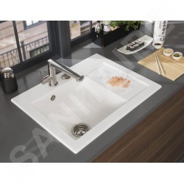 Villeroy & Boch Subway 45 - Évier en céramique 65x51 cm, CeramicPlus, blanc alpin 331201R1
