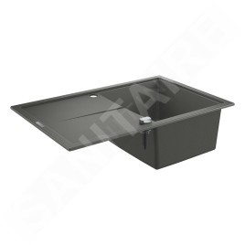 Grohe Éviers - Évier composite K400 avec garniture de vidage automatique, 780x500 mm, gris granite 31639AT0