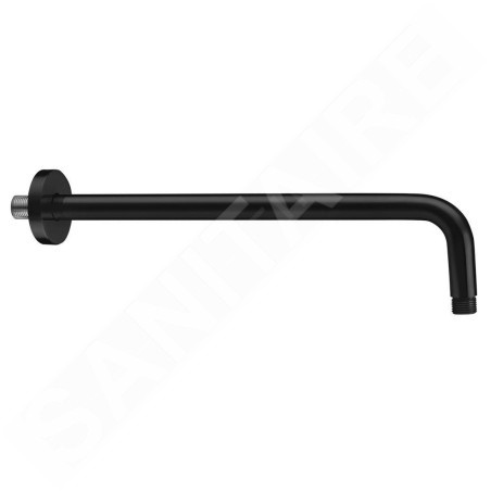 Sapho Douches - Bras de douche rond 400 mm, noir mat SL103