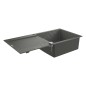 Grohe Éviers - Évier composite K500 avec garniture de vidage automatique, 1000x500 mm, gris granite 31645AT0