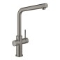 Grohe Blue Home - Mitigeur d'évier avec unité réfrigérante et filtration, Hard Graphite brossé 31454AL1