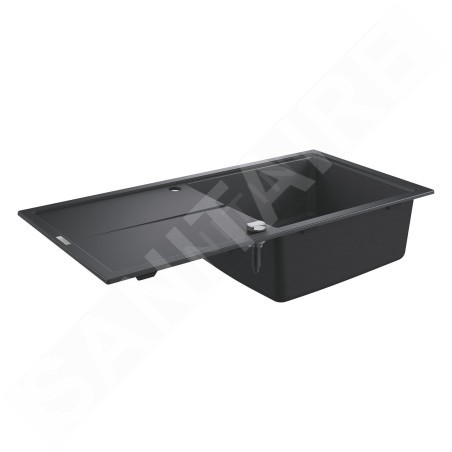 Grohe Éviers - Évier composite K400 avec garniture de vidage automatique, 1000x500 mm, noir granite 31641AP0