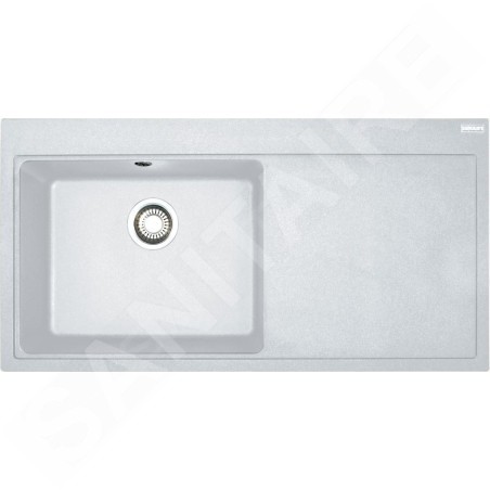 Franke Mythos - Évier en fragranit MTG 611/2, 1000x515 mm, blanc artic 114.0150.003