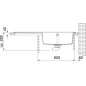 Franke Mythos - Évier en fragranit MTG 611/2, 1000x515 mm, blanc artic 114.0150.003 Franke Mythos - Évier en fragranit MTG 611/2, 1000x515 mm, blanc artic 114.0150.003
