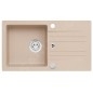 Alveus Sets - Ensemble d'évier en granit Cortina 140 et robinetterie Tonia, beige SETA733