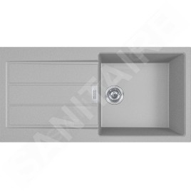 Franke Sirius 2.0 - Évier en tectonite S2D 611-100, 1000x500 mm, gris 143.0651.011