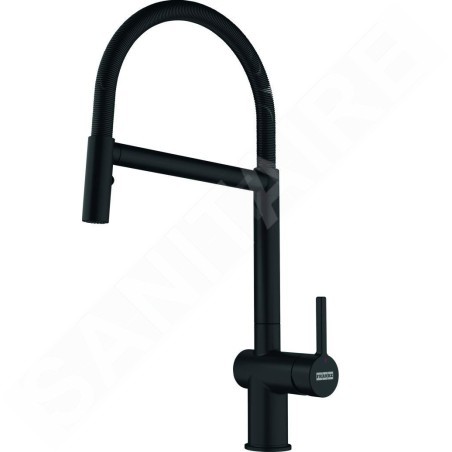 Franke Active - Mitigeur d'évier FN 3407.901, avec bras flexible, noir mat 115.0653.409