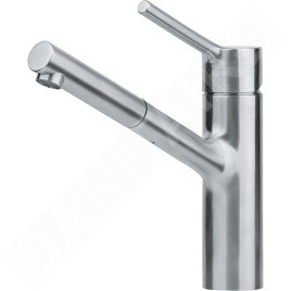 Franke Taros Neo - Mitigeur d'évier FC 6383.501avec douchette extractible, inox 115.0596.383