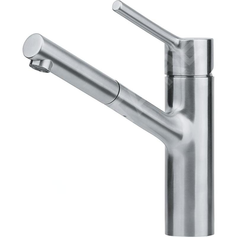 Franke Taros Neo - Mitigeur d'évier FC 6383.501avec douchette extractible, inox 115.0596.383