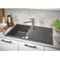 Grohe Éviers - Évier composite K500 avec garniture de vidage automatique, 860x500 mm, gris granite 31644AT0
