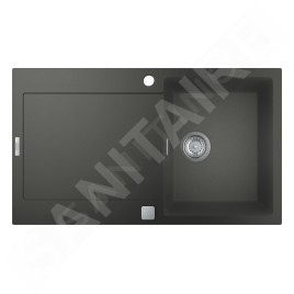 Grohe Éviers - Évier composite K500 avec garniture de vidage automatique, 860x500 mm, gris granite 31644AT0