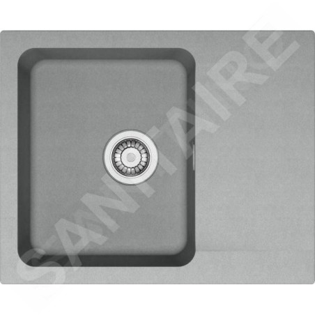 Franke Orion - Évier en tectonite OID 611-62, 620 x 500 mm, gris 114.0395.160