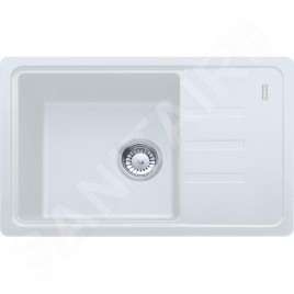 Franke Malta - Évier en fragranit BSG 611-62, 620x435 mm, blanc artic 114.0440.889