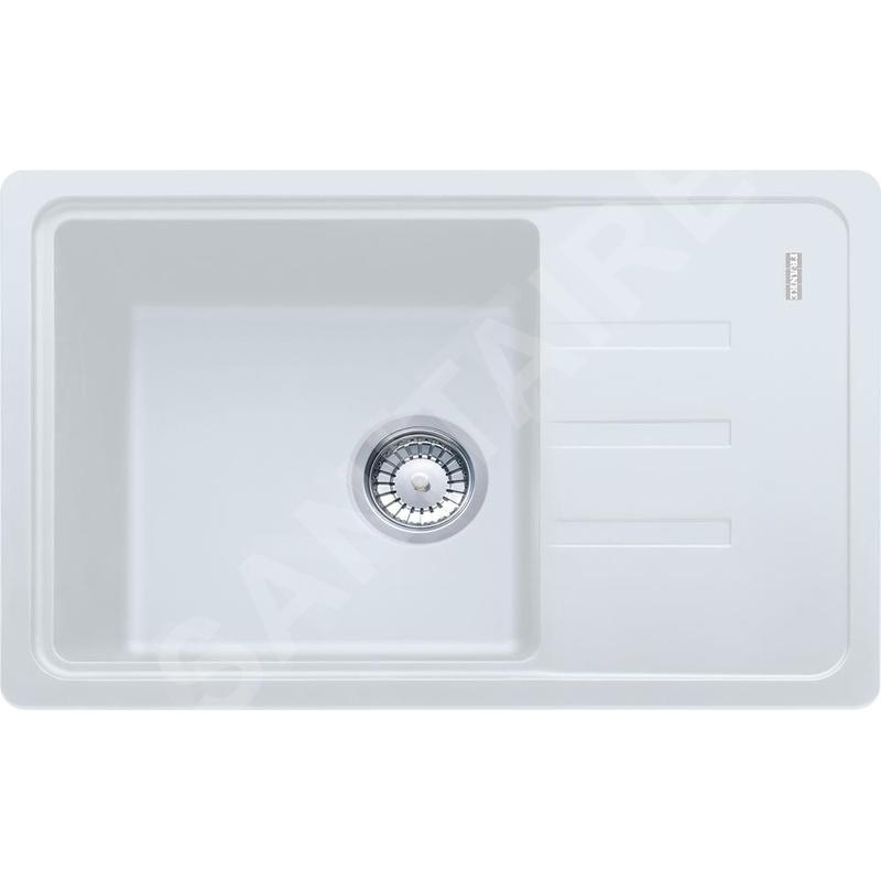 Franke Malta - Évier en fragranit BSG 611-62, 620x435 mm, blanc artic 114.0440.889 Franke Malta - Évier en fragranit BSG 611-62, 620x435 mm, blanc artic 114.0440.889