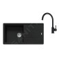 Franke Colonnes - Set de cuisine G280MČ, évier en fragranit BFG 611 + robinet FC 6018.901, noir mat 114.0700.811 Franke Colonnes - Set de cuisine G280MČ, évier en fragranit BFG 611 + robinet FC 6018.901, noir mat 114.0700.811