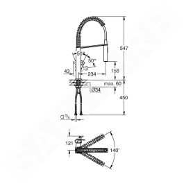 Grohe Eurocube - Mitigeur d’évier, supersteel 31395DC0