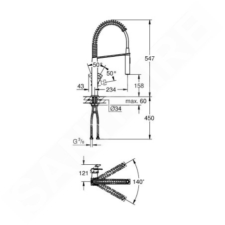Grohe Eurocube - Mitigeur d’évier, supersteel 31395DC0
