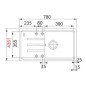 Franke Malta - Évier en fragranit BSG 611-78/39, 780 x 435 mm, sahara 114.0395.153 Franke Malta - Évier en fragranit BSG 611-78/39, 780 x 435 mm, sahara 114.0395.153