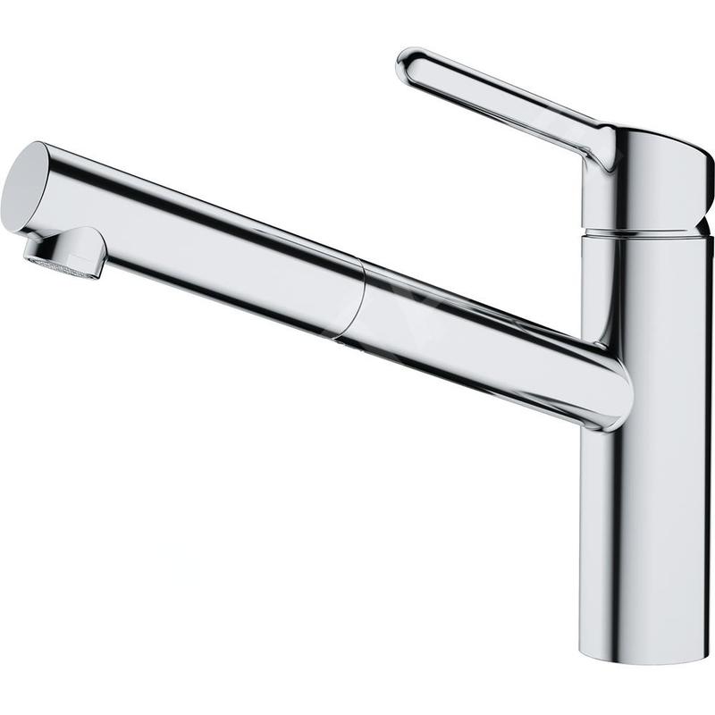 Franke Orbit - Mitigeur d'évier FC 3055.031 avec douchette extractible, chrome 115.0623.055
