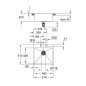 Grohe Éviers - Évier K800 avec garniture de vidage automatique, 518x510 mm, inox brossé 31583SD1