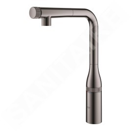 Grohe Essence SmartControl - Mitigeur d'évier avec douchette extractible, SmartControl, Hard Graphite 31615A00
