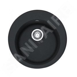 Franke Rondo - Évier en fragranit, ROG 610, 510 mm, rond, onyx 114.0283.879
