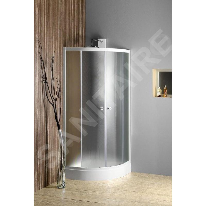 Aqualine Cabines de douche - Cabine de douche Arlen 900x900 mm, verre BRICK BTR900