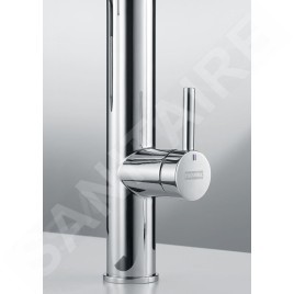 Franke Mitigeurs filtrants - Vital Tap mitigeur d’évier avec filtration d’eau intégrée, bec flexible et douchette, chrome/gun