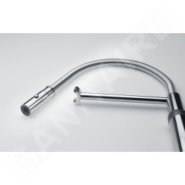 Franke Mitigeurs filtrants - Vital Tap mitigeur d’évier avec filtration d’eau intégrée, bec flexible et douchette, chrome/gun