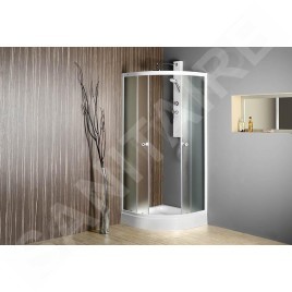 Aqualine Cabines de douche - Cabine de douche Arlen 900x900 mm, verre BRICK BTR900