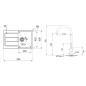 Franke Colonnes - Ensemble T84, évier en Tectonite S2D 611-78 et robinetterie FP 9000.099, noir/graphite 143.0618.726 Franke Colonnes - Ensemble T84, évier en Tectonite S2D 611-78 et robinetterie FP 9000.099, noir/graphite 143.0618.726
