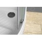Aqualine Cabines de douche - Cabine de douche Arlen 900x900 mm, verre BRICK BTR900