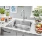 Grohe Éviers - Évier K200, 533x458 mm, inox brossé 31719SD0 Grohe Éviers - Évier K200, 533x458 mm, inox brossé 31719SD0