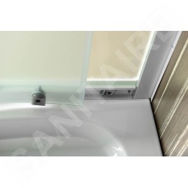 Aqualine Cabines de douche - Cabine de douche Arlen 900x900 mm, verre BRICK BTR900
