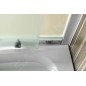 Aqualine Cabines de douche - Cabine de douche Arlen 900x900 mm, verre BRICK BTR900