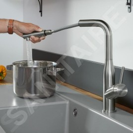 Villeroy & Boch Subway Style Shower - Mitigeur d'évier avec douchette extractible, inox 928500LC