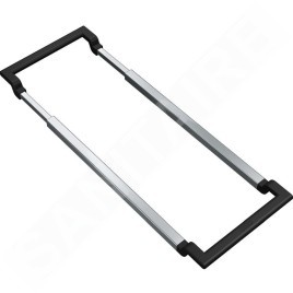 Franke Accessoires - ALL-IN Rail télescopique, plastique noir / inox 133.0655.059