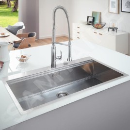 Grohe Éviers - Évier K800 avec garniture de vidage automatique, 1024x510 mm, inox brossé 31586SD1