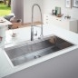 Grohe Éviers - Évier K800 avec garniture de vidage automatique, 1024x510 mm, inox brossé 31586SD1