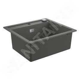 Grohe Éviers - Évier composite K700 avec garniture de vidage automatique, 560x510 mm, noir granite 31651AT0