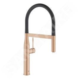 Grohe Essence - Mitigeur d’évier avec bras flexible avec inverseur, Warm Sunset brossé 30294DL0