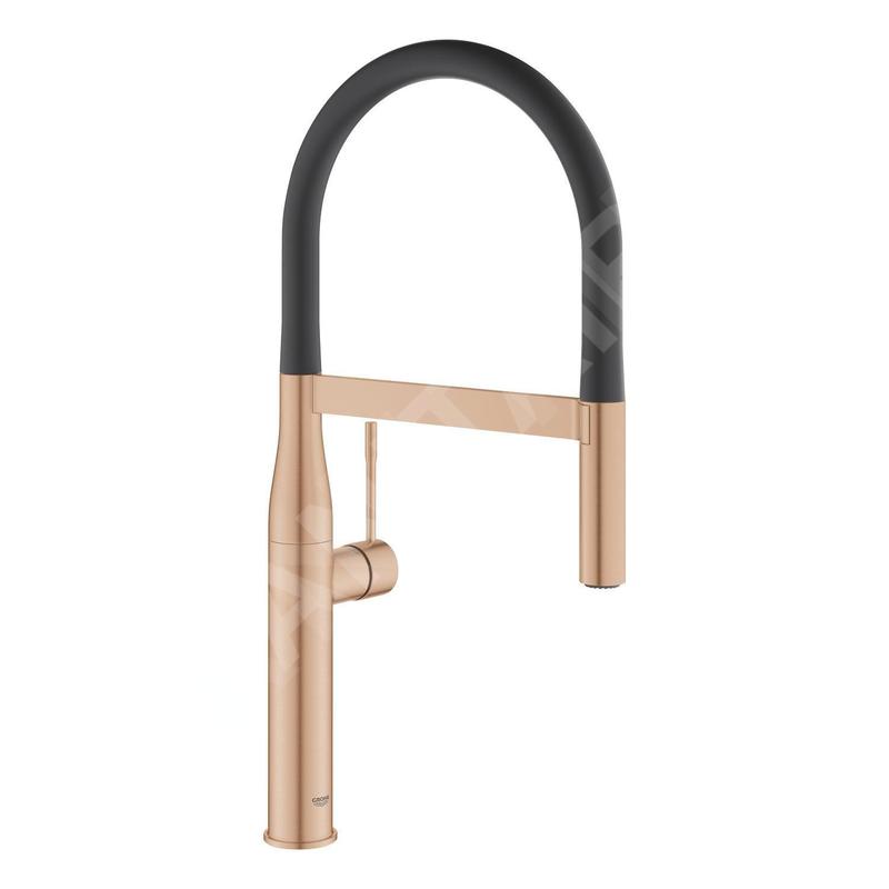 Grohe Essence - Mitigeur d’évier avec bras flexible avec inverseur, Warm Sunset brossé 30294DL0