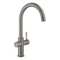 Grohe Blue Home - Mitigeur d'évier avec unité réfrigérante et filtration, Hard Graphite brossé 31455AL1